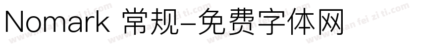 Nomark 常规字体转换